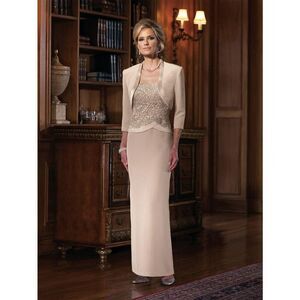 ✨Izilady TS Sheath Mother of the Bride Cream Sz 14 Dress✨